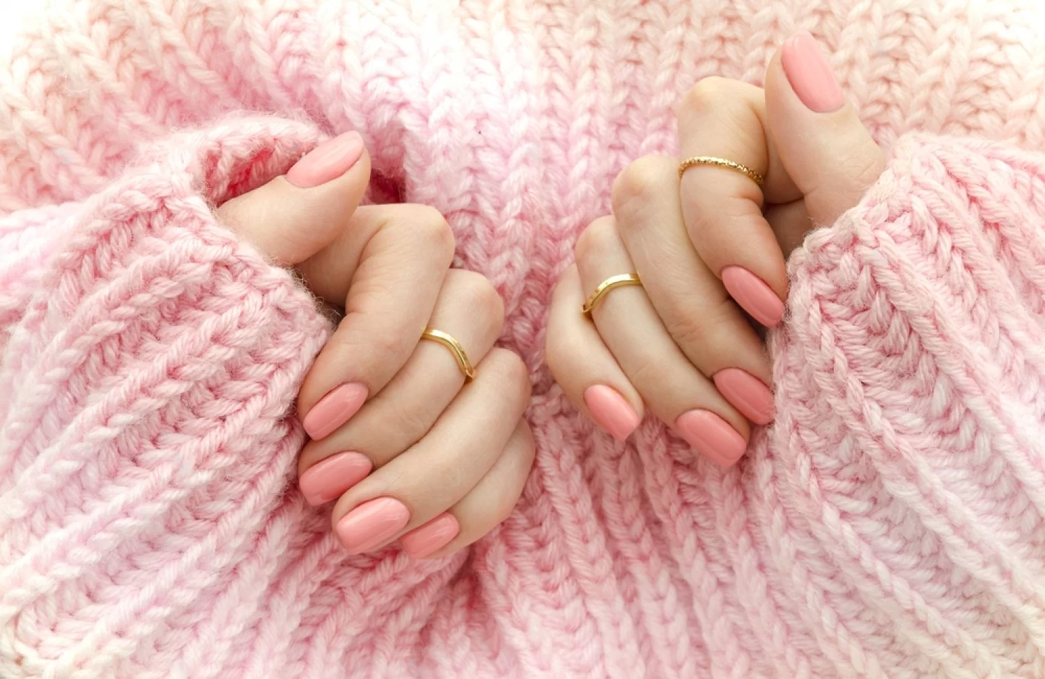 stock photo nail polish art manicure modern style pink nail polish stylish pastel color pink nails holding 1255017613 transformed