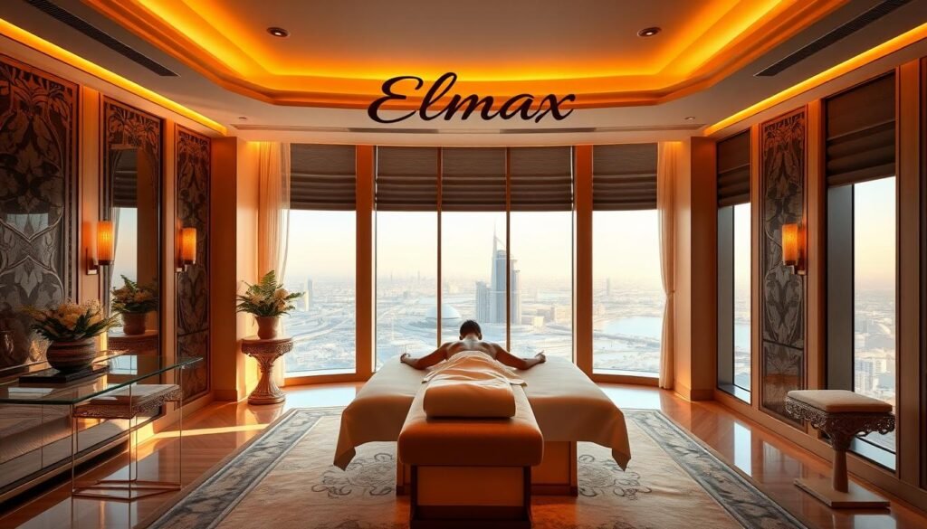 Elmax Salon & Spa’s Russian massage suite at Elmax Salon & Spa Dubai—where luxury meets therapeutic precision