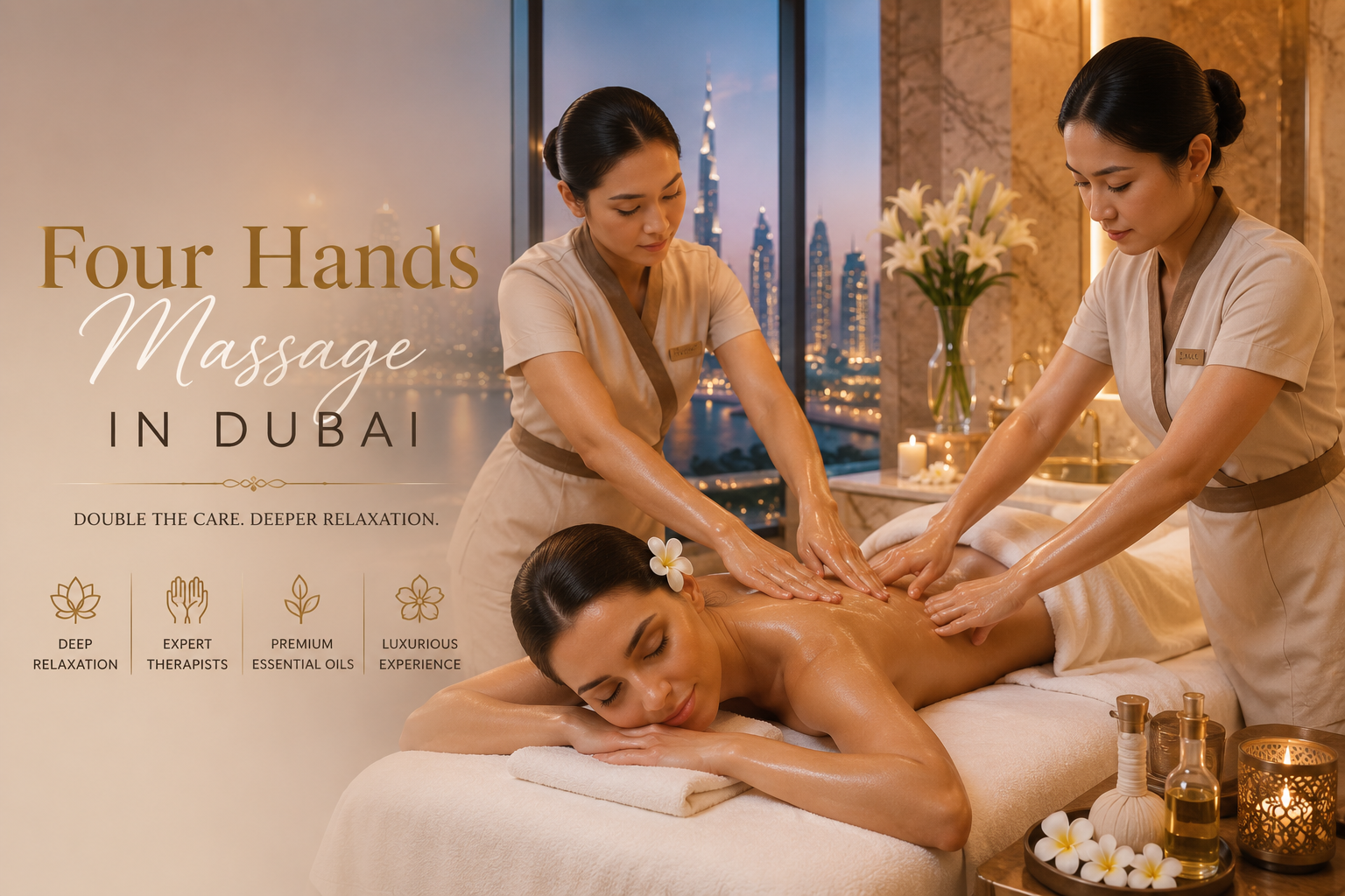 Four hands massage in Dubai