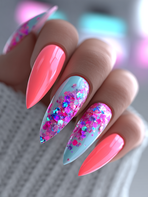 liza.elmax manicure long sharp nails red color nails with des 31f1c1f0 44f3 4733 a3fa b8564d7d893d 3