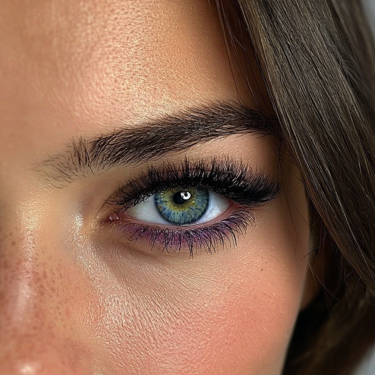 liza elmax naturl looking Volume lash extentions eye close up ebee d d ab b